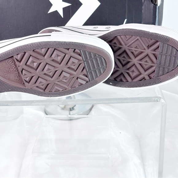 Converse Women's CTAS Lift Platform Canvas Low Top, White/Black/White, Size 9.5 - Picture 7 of 10